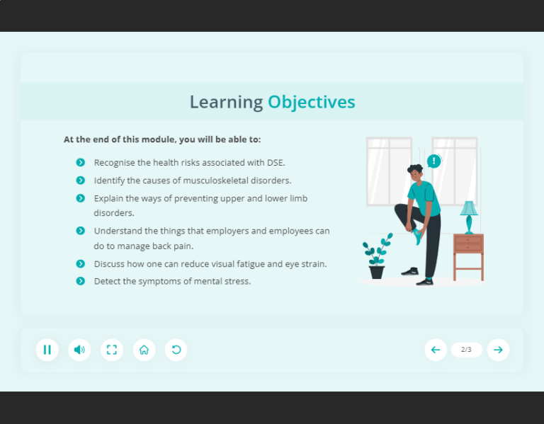 Working with Display Screen Equipment